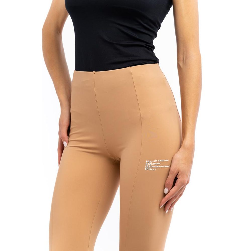 Beige Nylon Leggings Patrizia Pepe