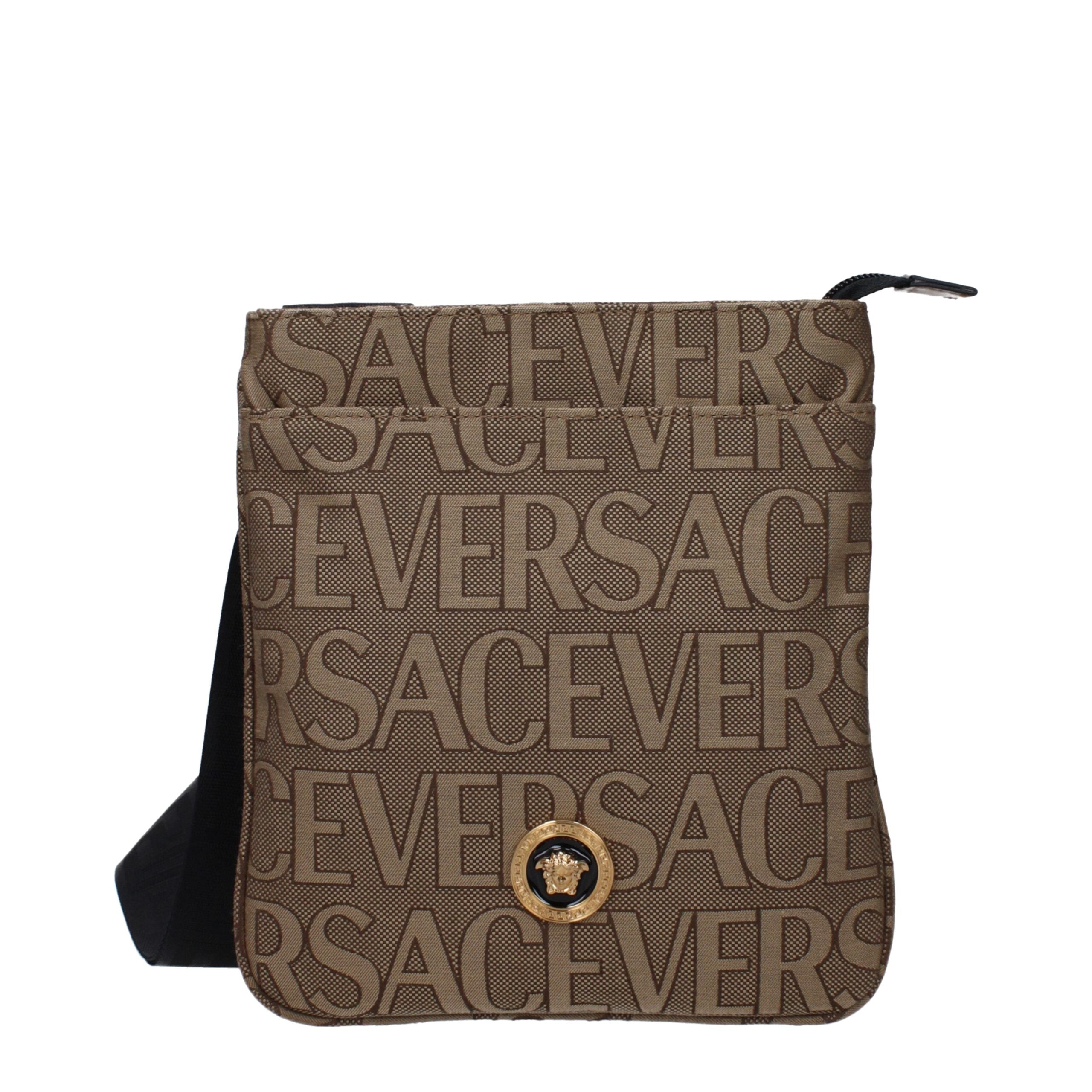 Beige Fabric Crossbody Bag - BrandLuxe Outlet