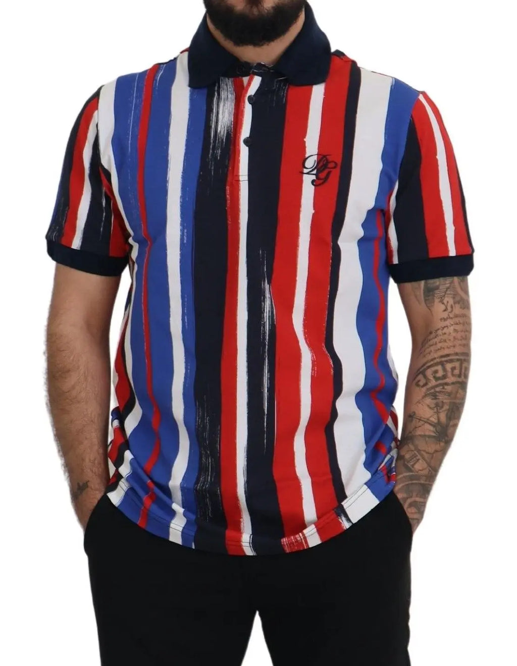 Multicolor Cotton Polo Top T-shirt Dolce & Gabbana