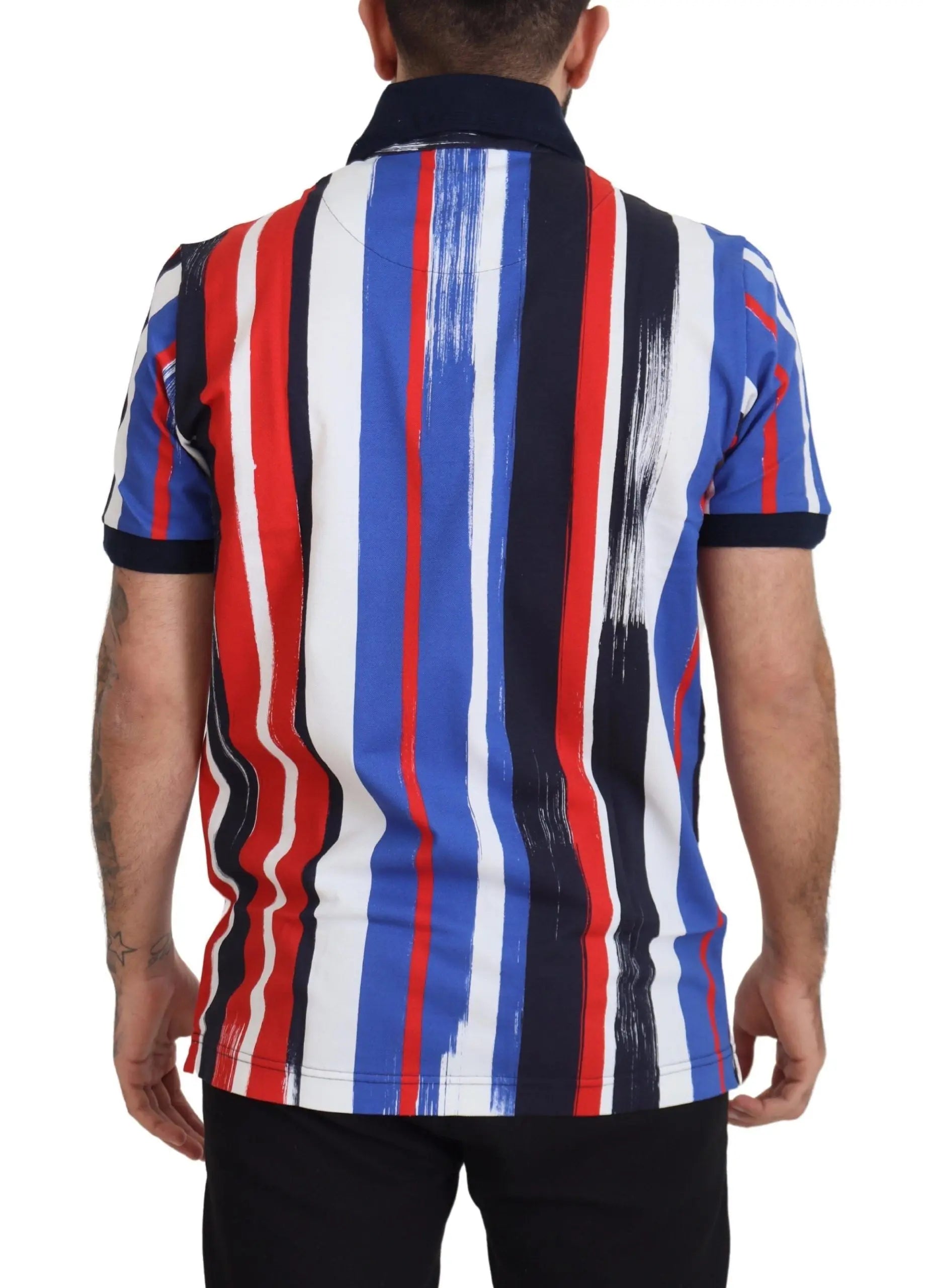 Multicolor Cotton Polo Top T-shirt Dolce & Gabbana
