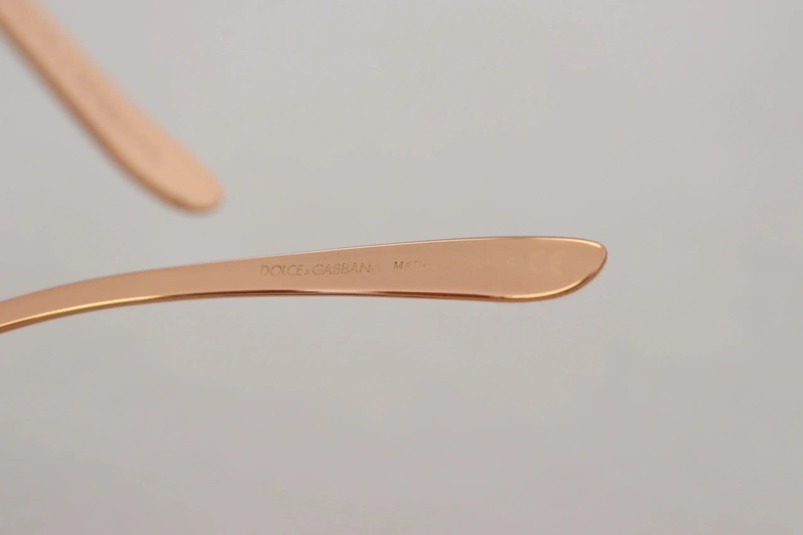 Pink Gold Rose Sequin Embroidery DG2202 Sunglasses Dolce & Gabbana