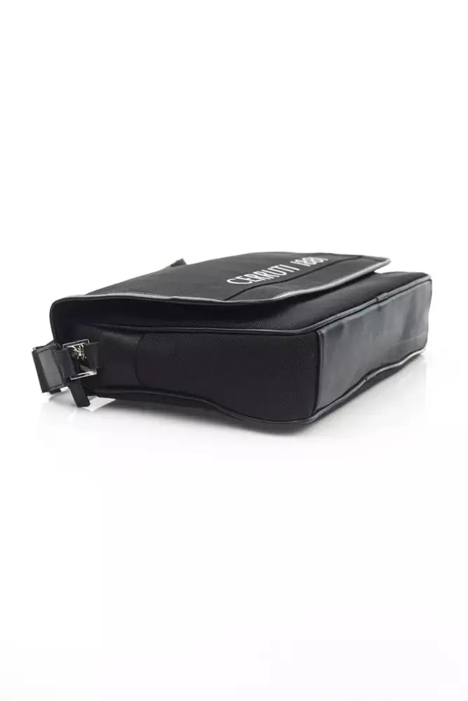 Black Nylon Women Crossbody Bag Cerruti 1881