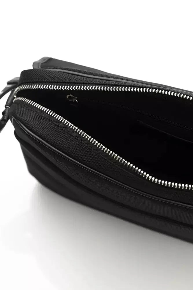 Black Nylon Women Crossbody Bag Cerruti 1881