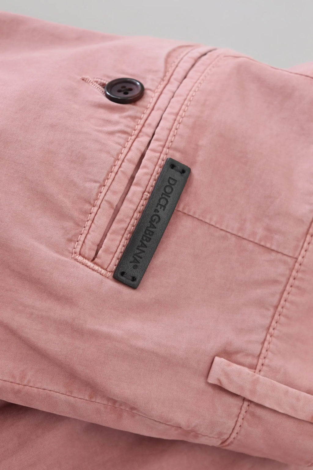 Pink Chinos Cotton Casual Mens Shorts Dolce & Gabbana