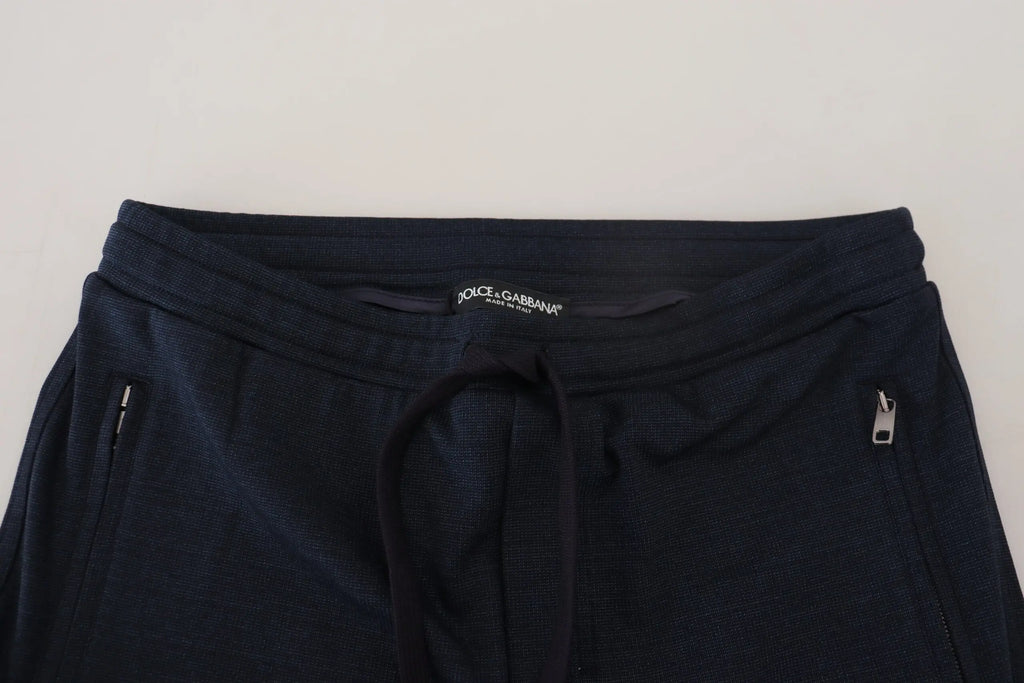 Blue Mens Sport Cotton Sweatpants Pants Dolce & Gabbana