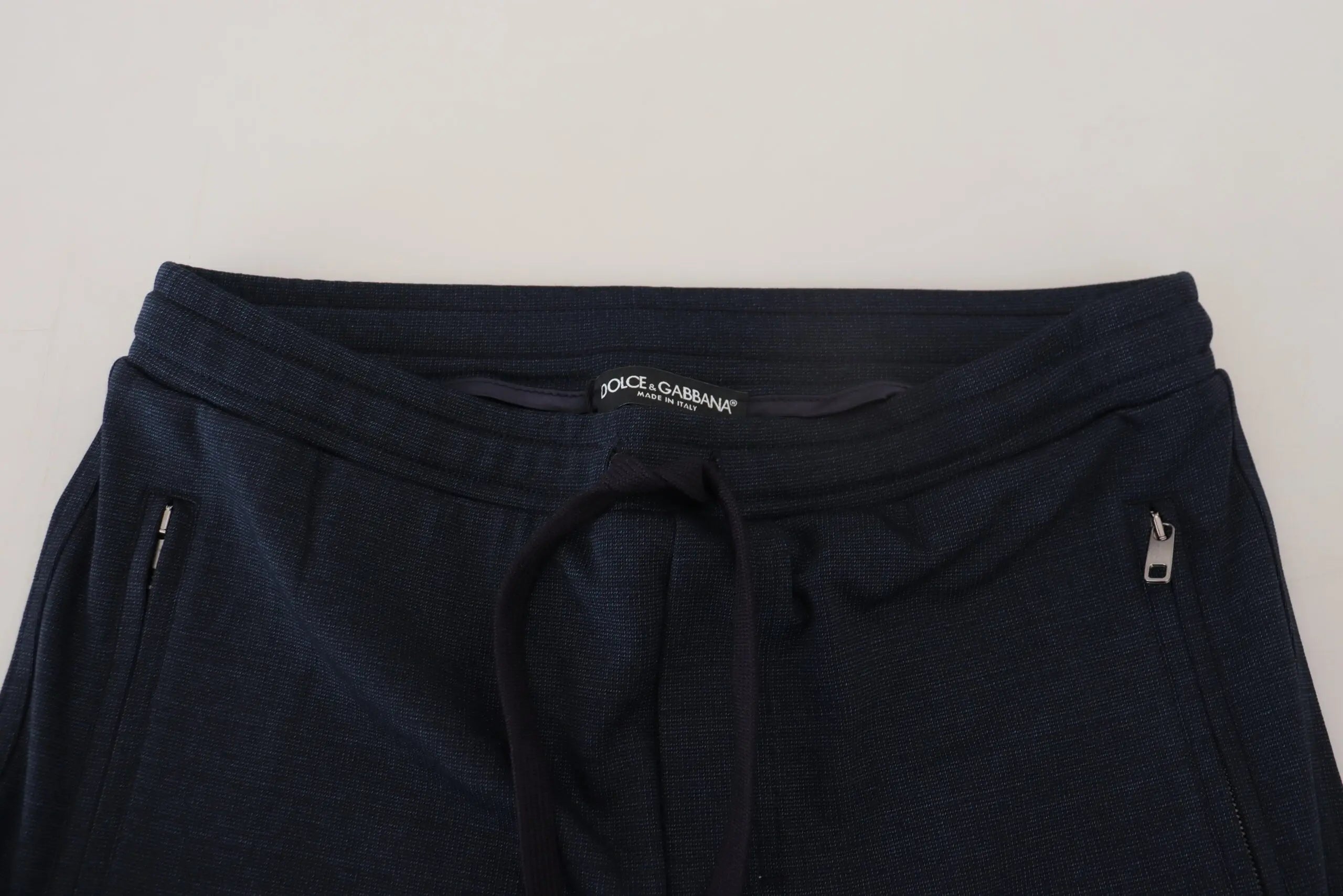 Blue Mens Sport Cotton Sweatpants Pants Dolce & Gabbana
