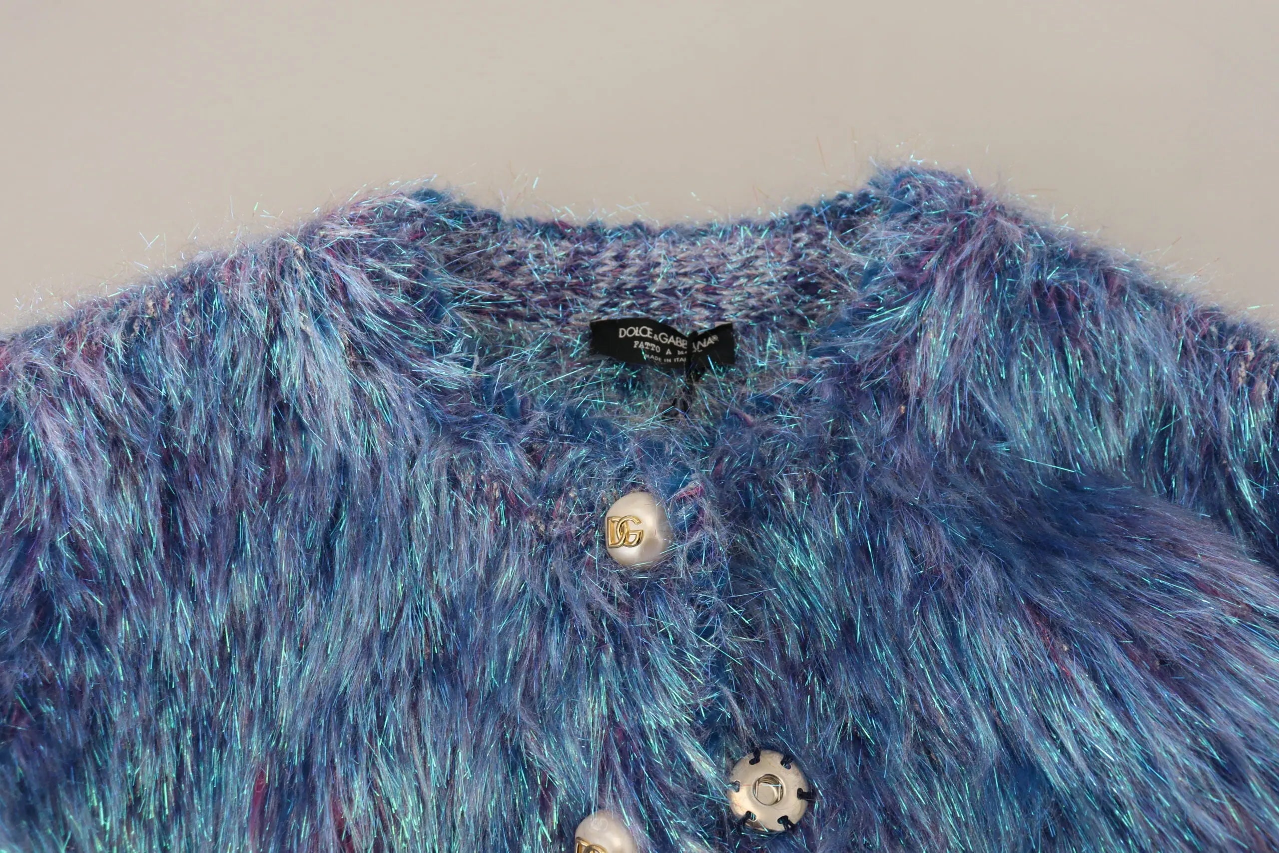 Multicolor Polyester Fringes Coat Jacket Dolce & Gabbana