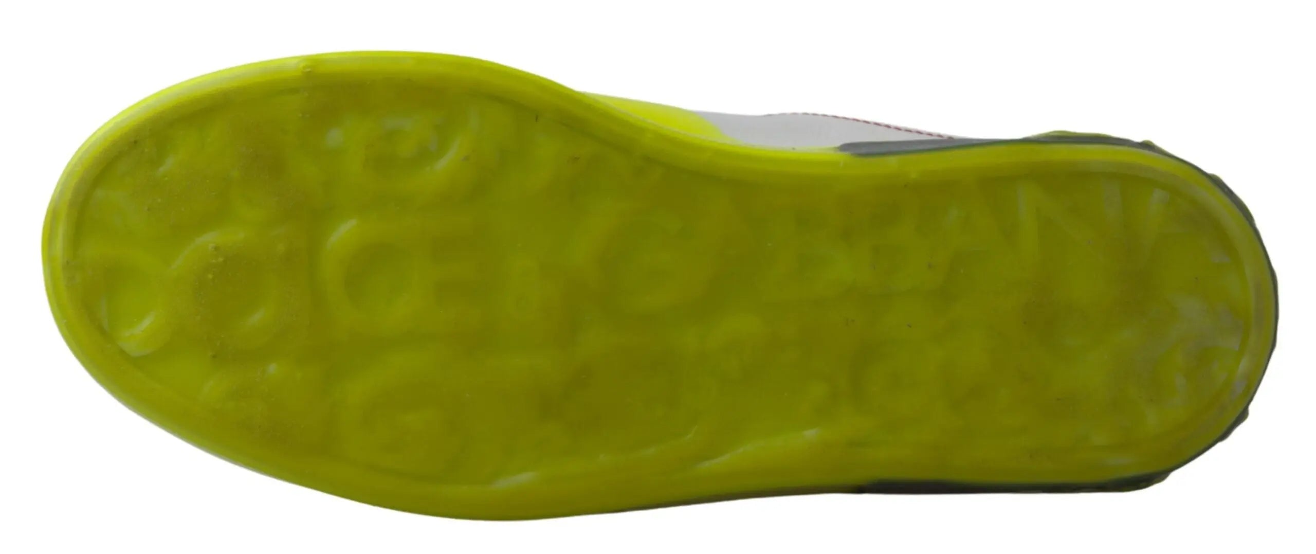 White Yellow Portofino Leather Sneakers Shoes Dolce & Gabbana