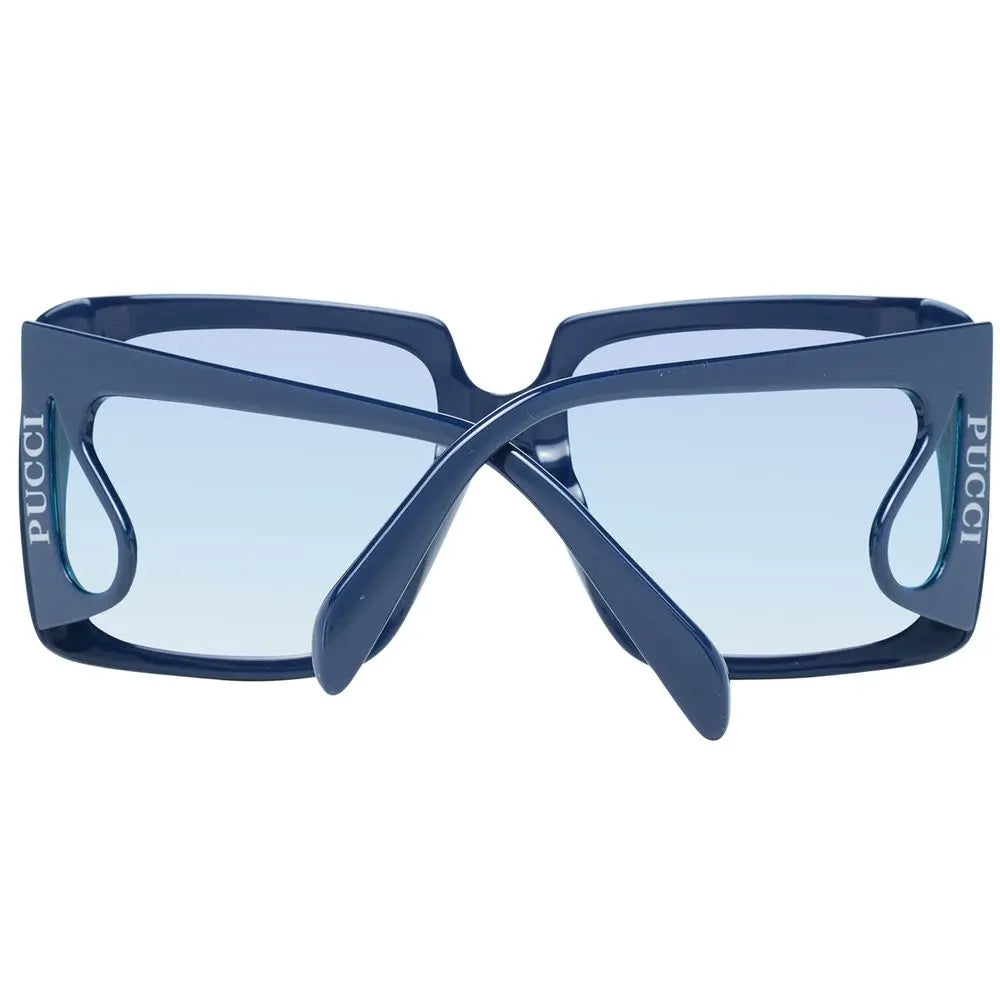 Blue Plastic Sunglasses Emilio Pucci