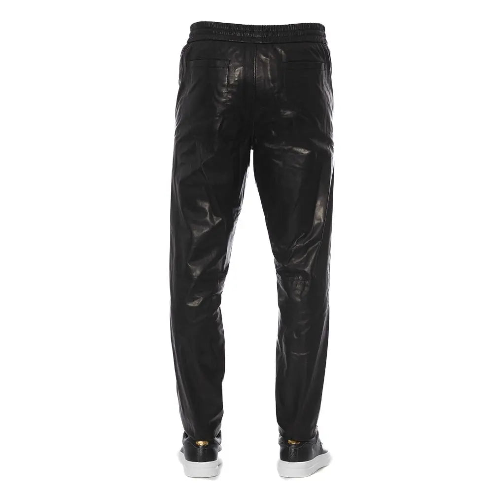 Black Lamb Leather Pant Trussardi