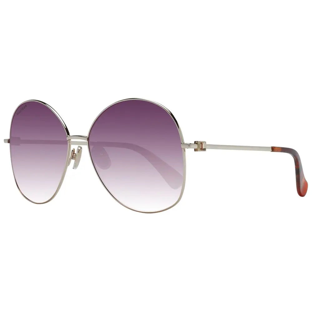 Gold Metal Sunglasses Max Mara