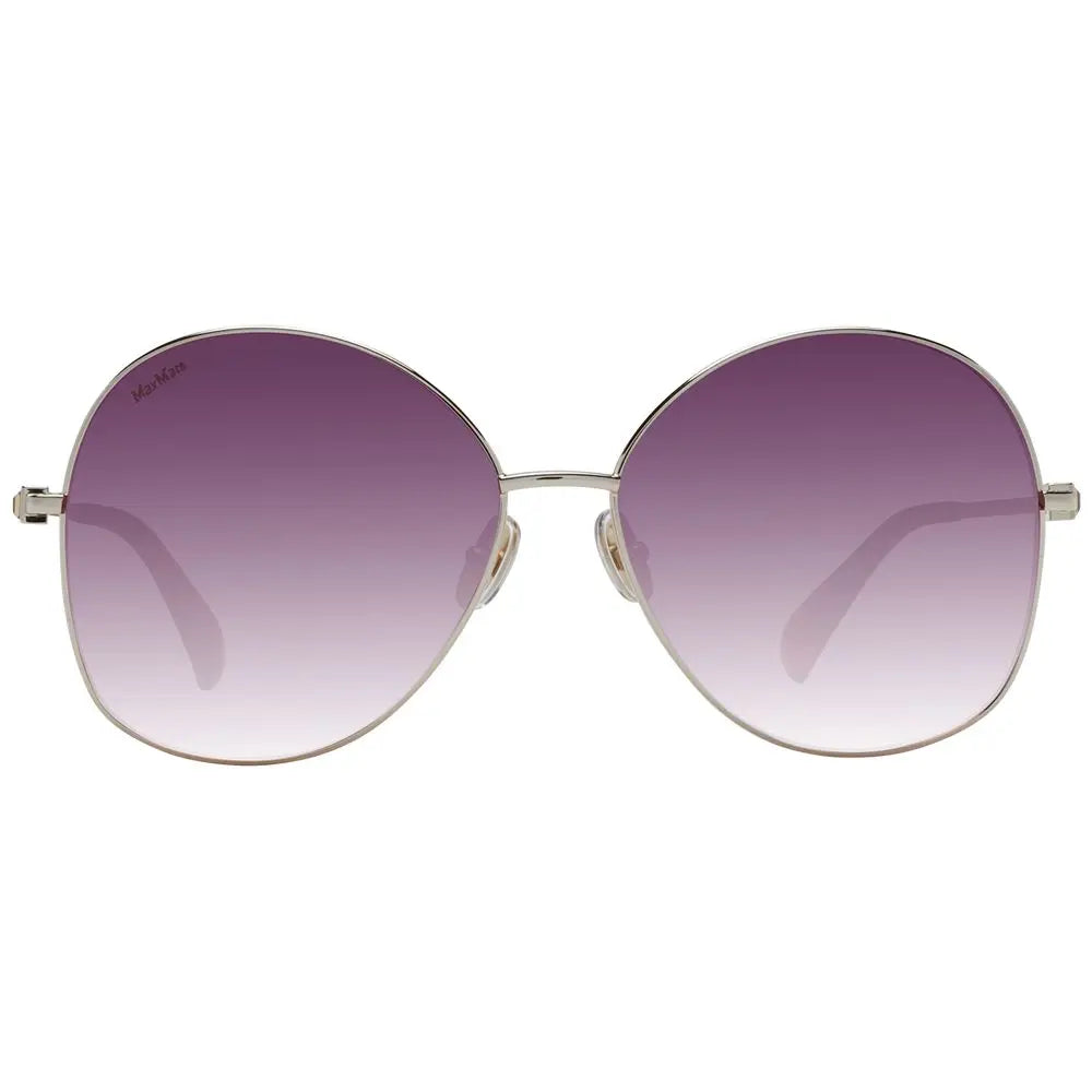 Gold Metal Sunglasses Max Mara