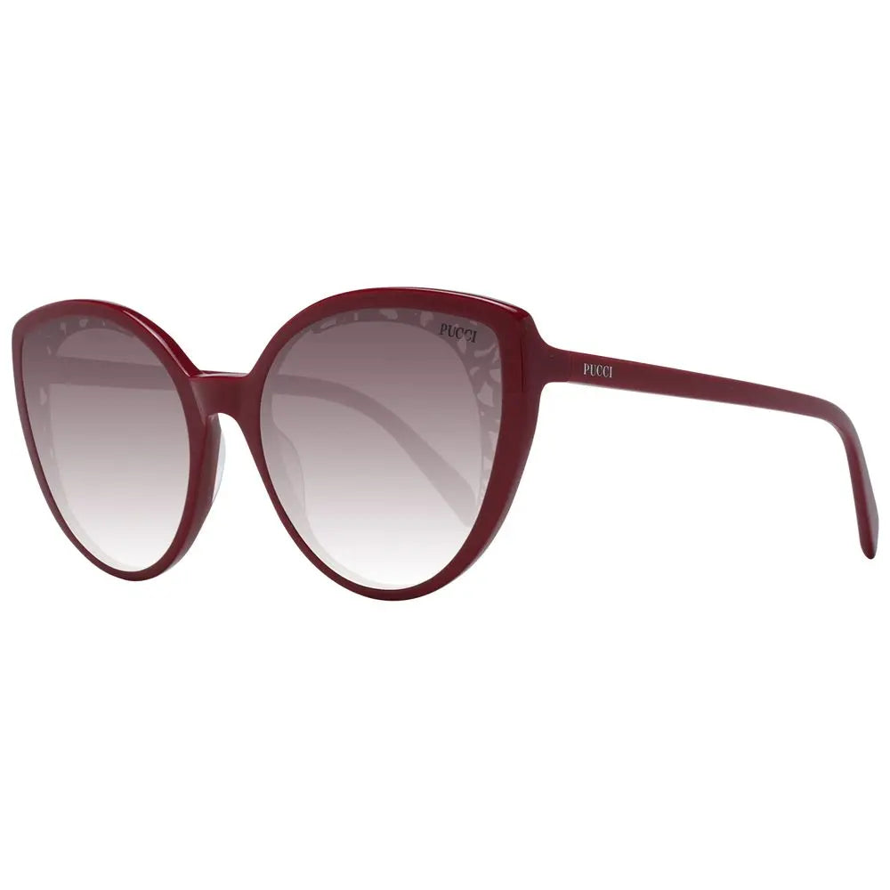 Red Plastic Sunglasses Emilio Pucci