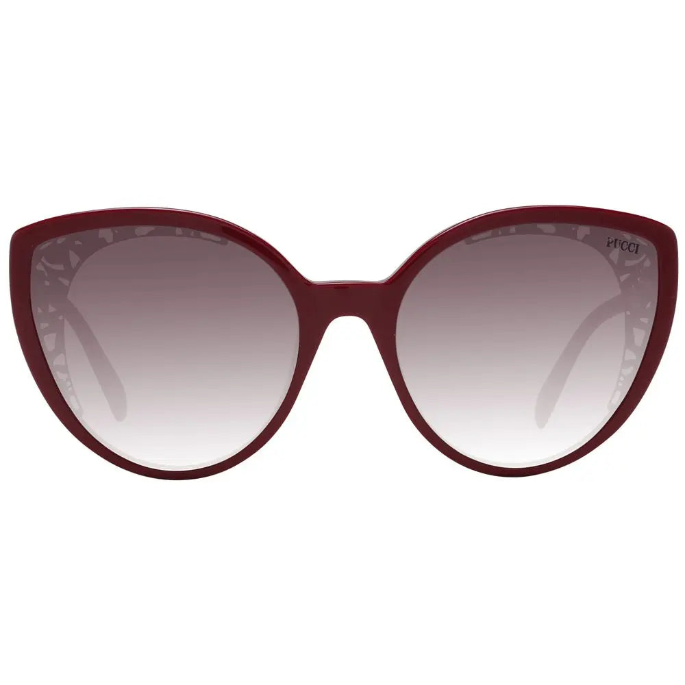 Red Plastic Sunglasses Emilio Pucci