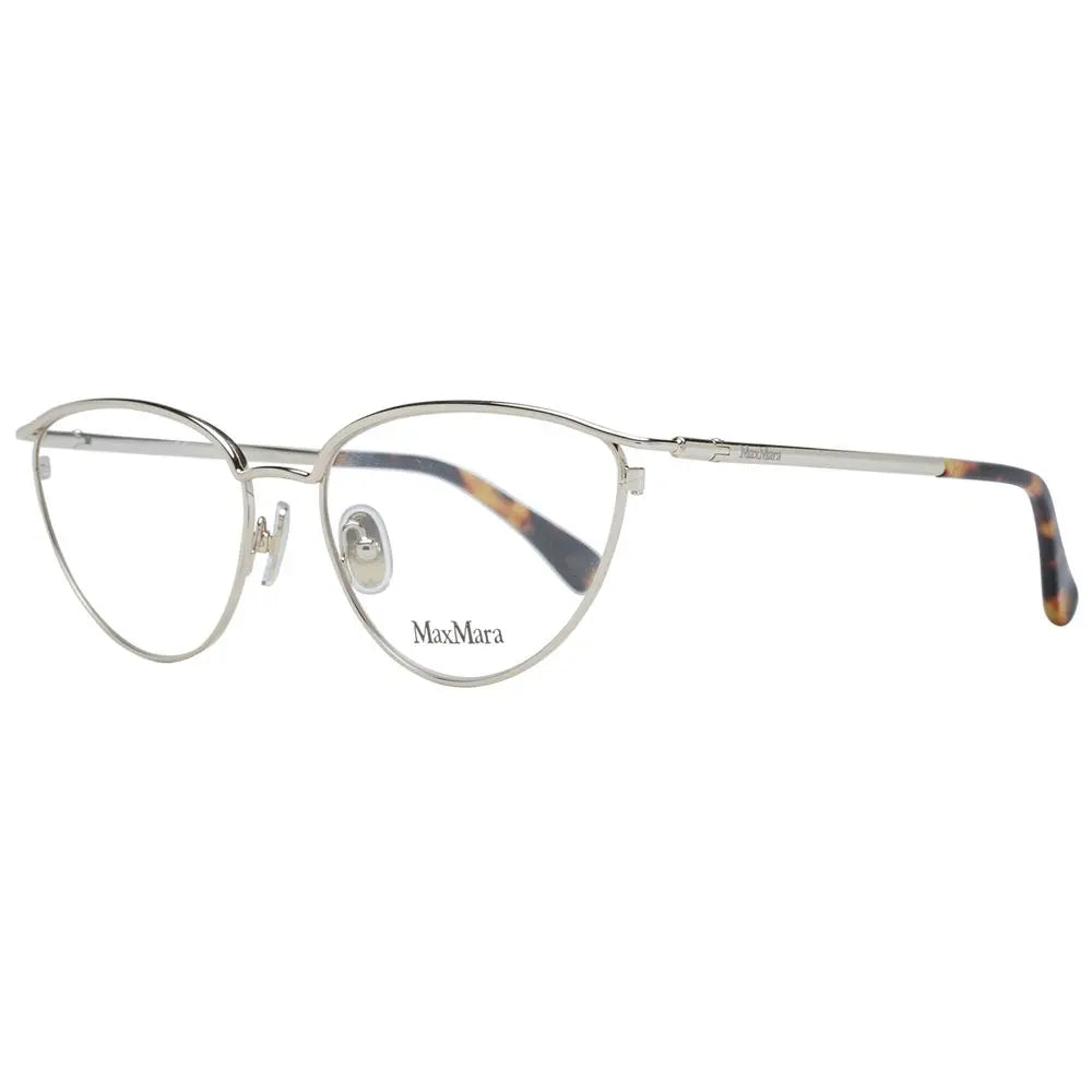 Gold Metal Glasses (Frames) Max Mara
