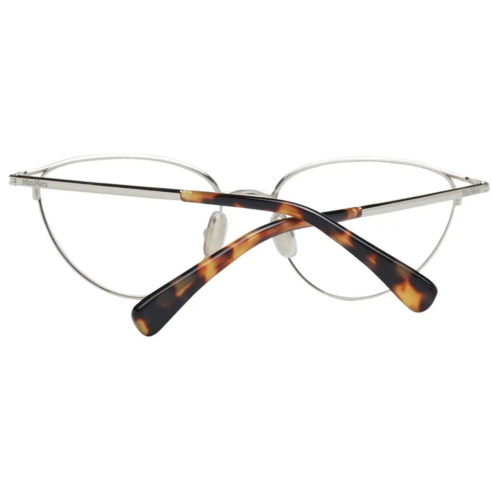Gold Metal Glasses (Frames) Max Mara
