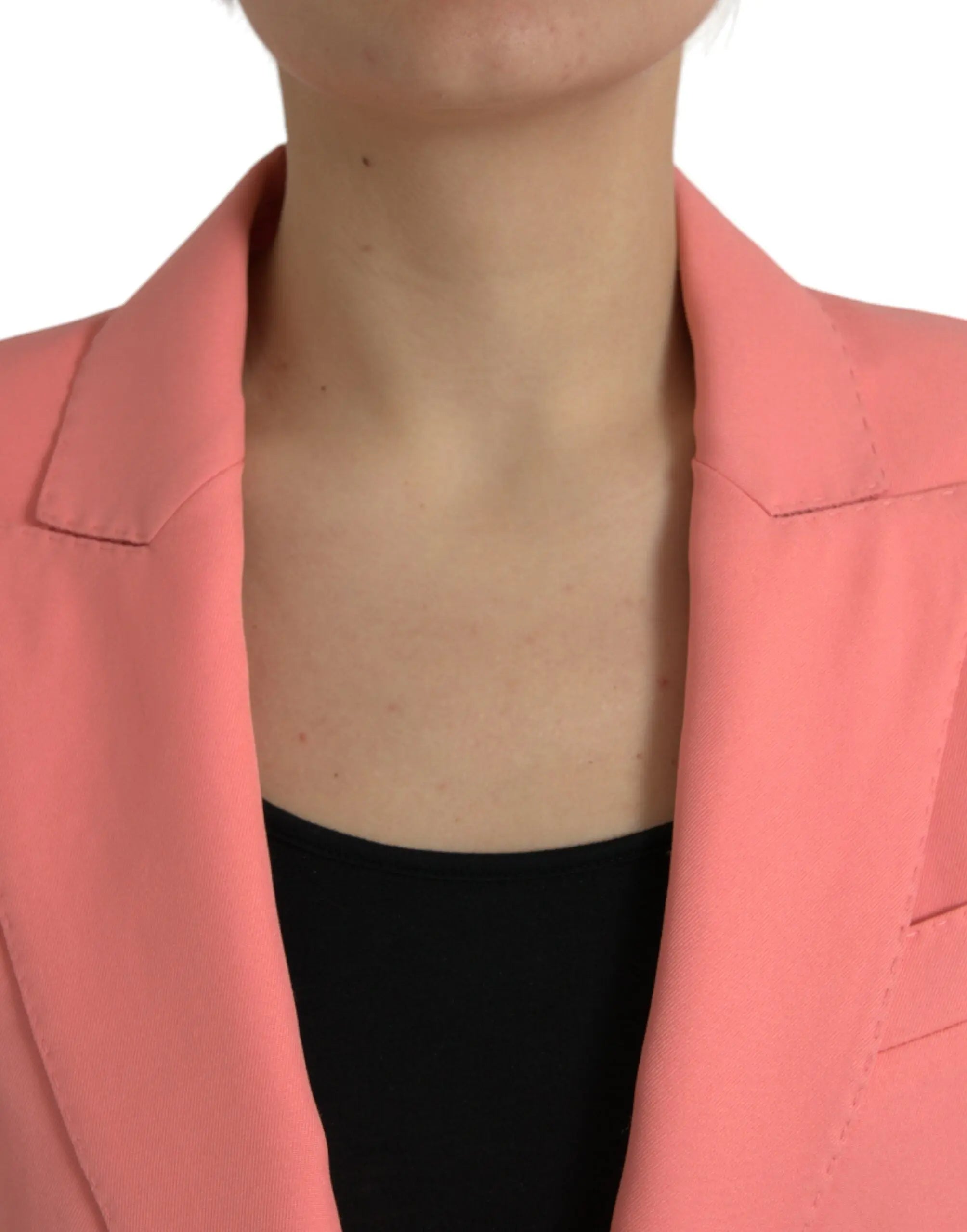 Pink Polyester Single Breasted Blazer Jacket Dolce & Gabbana