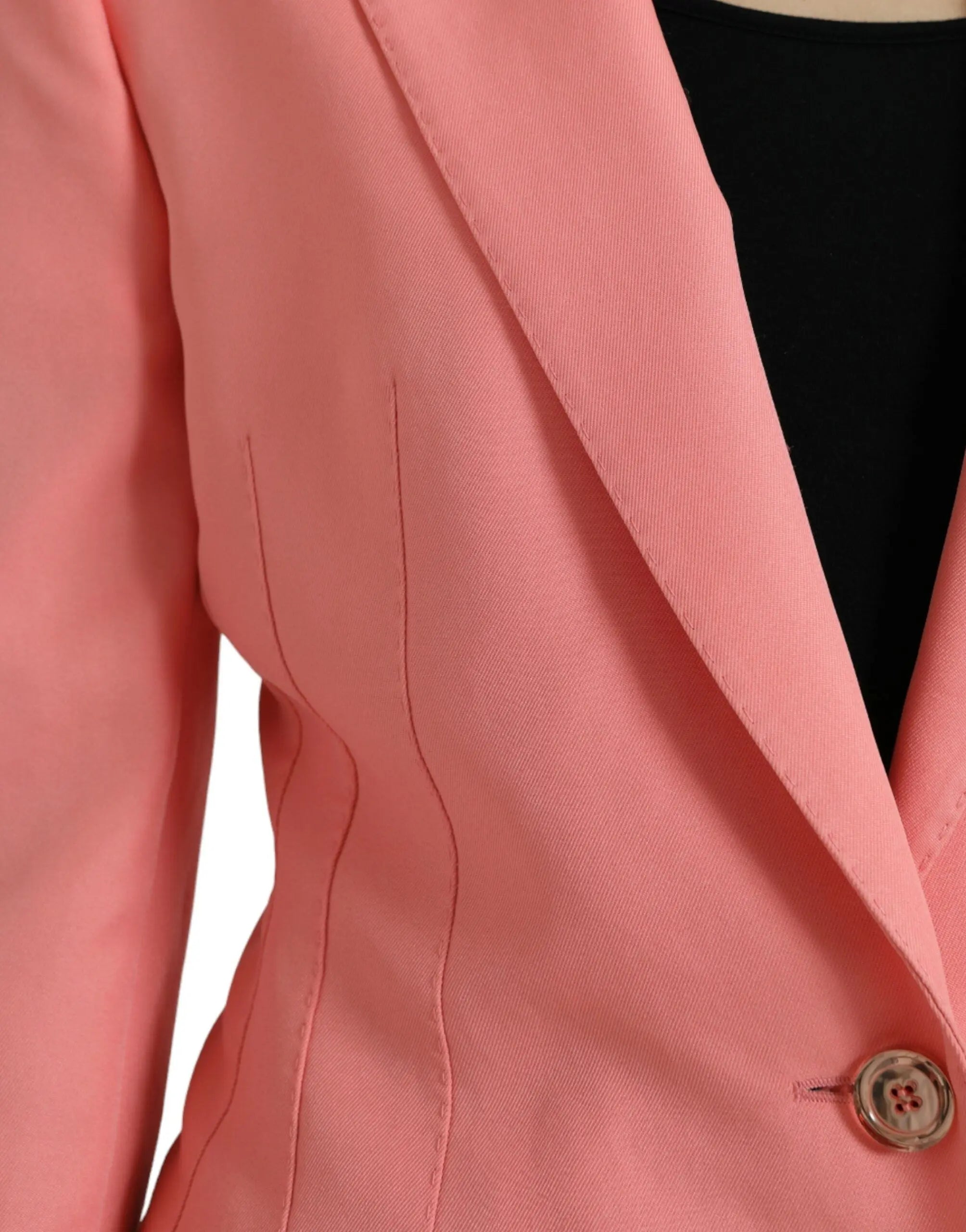 Pink Polyester Single Breasted Blazer Jacket Dolce & Gabbana