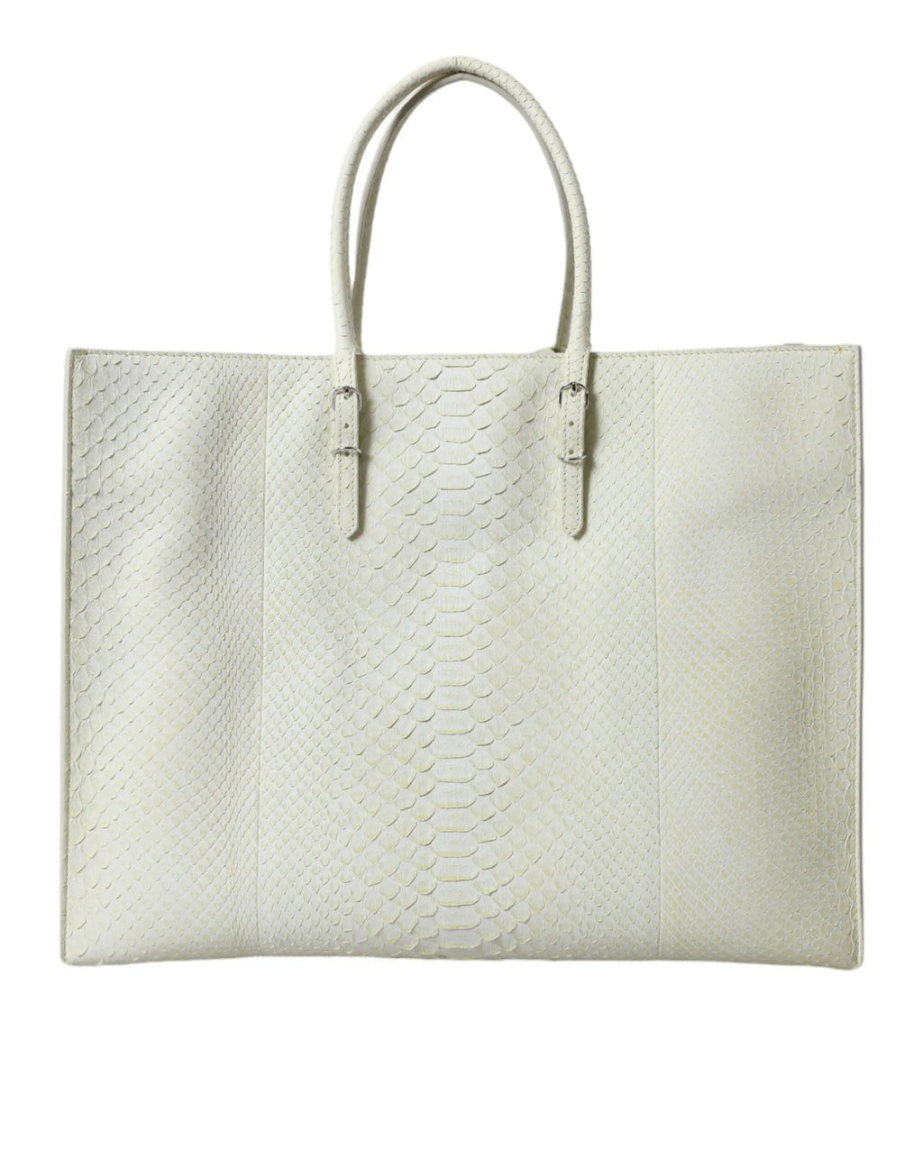 White Yellow Exotic Skin Leather Shopping Tote PAPIER Bag Balenciaga