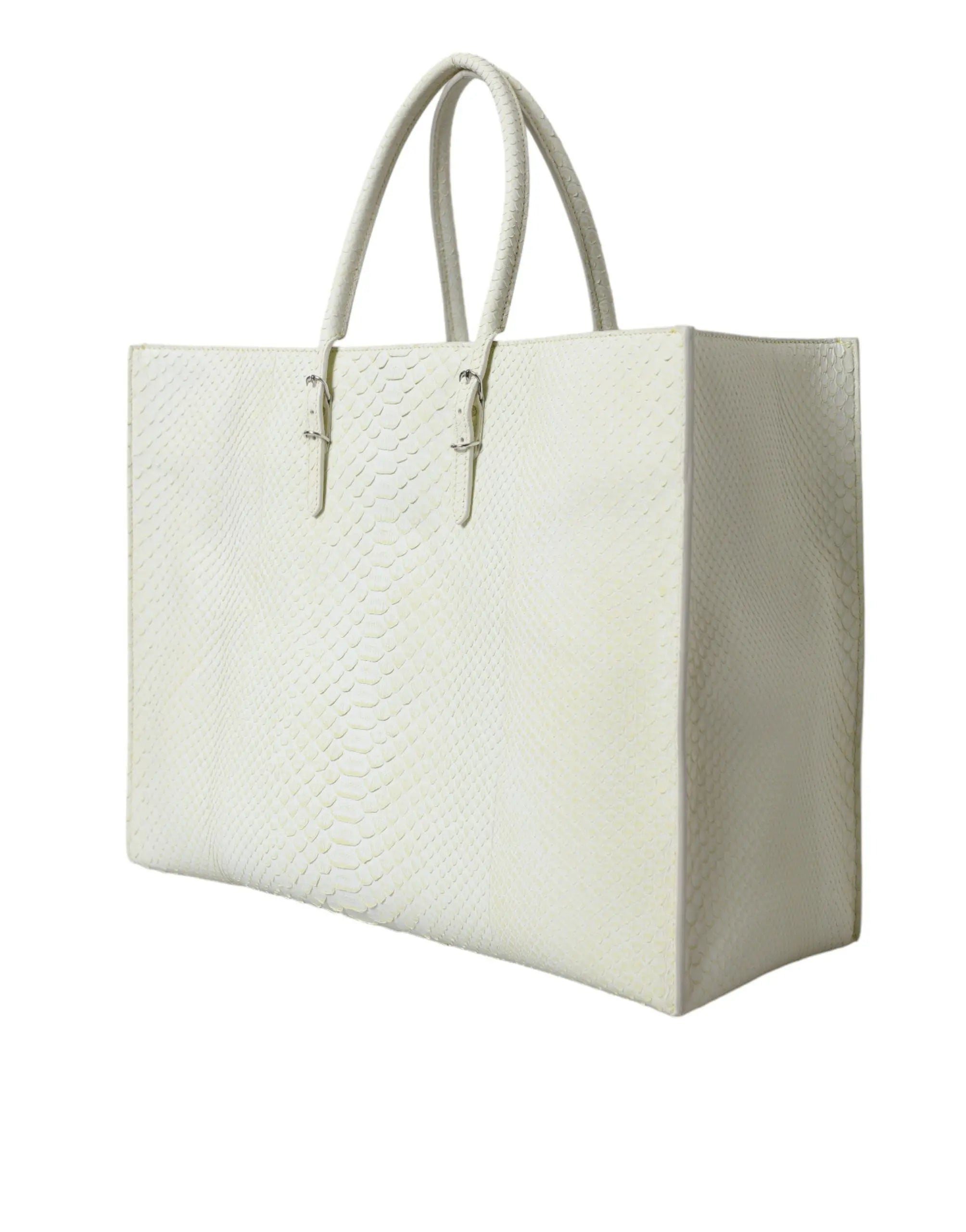 White Yellow Exotic Skin Leather Shopping Tote PAPIER Bag Balenciaga
