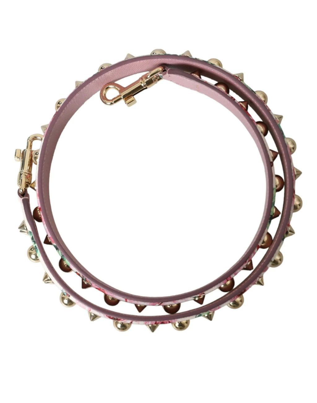 Pink Floral Handbag Accessory Shoulder Strap Dolce & Gabbana