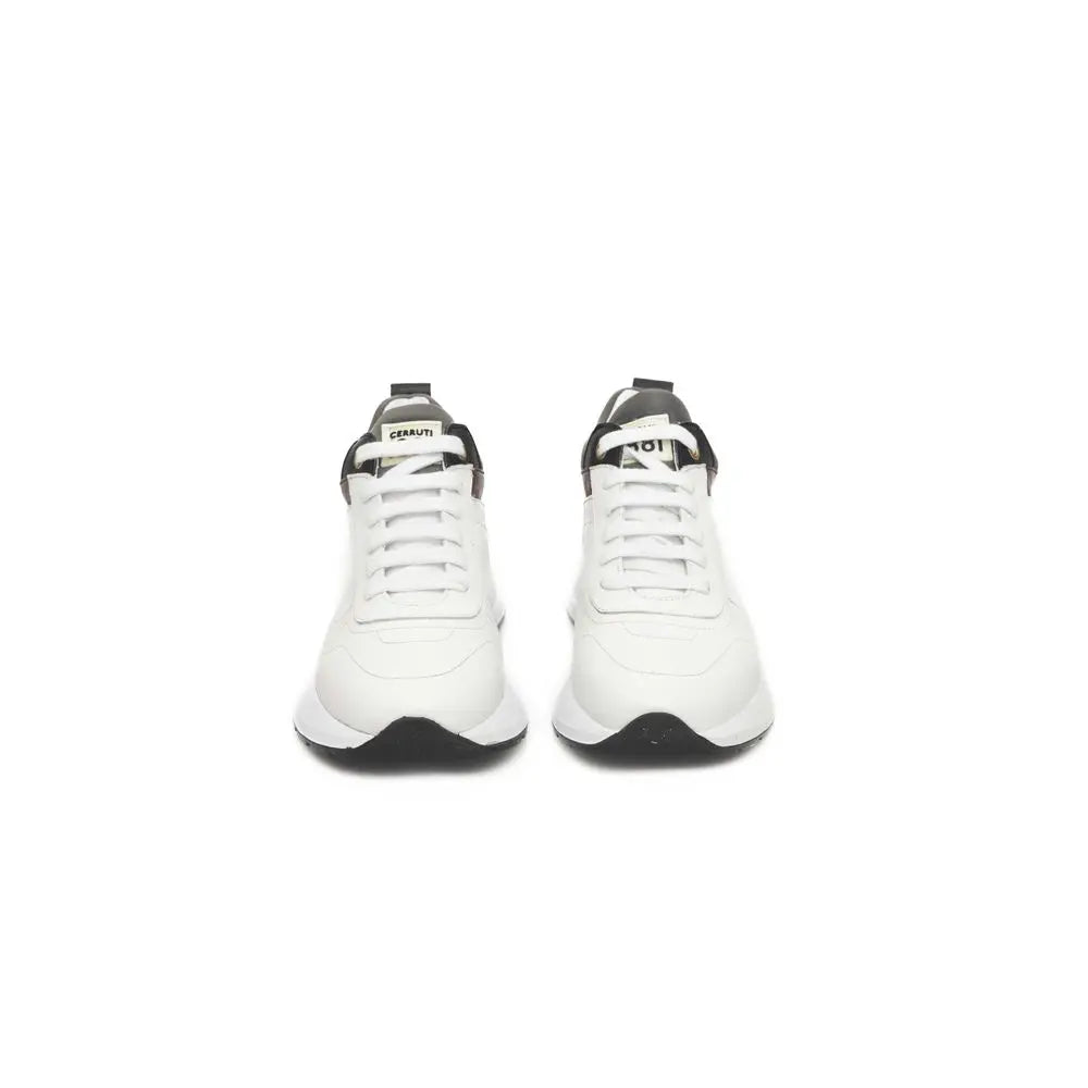 White Cowhide Sneaker Cerruti 1881