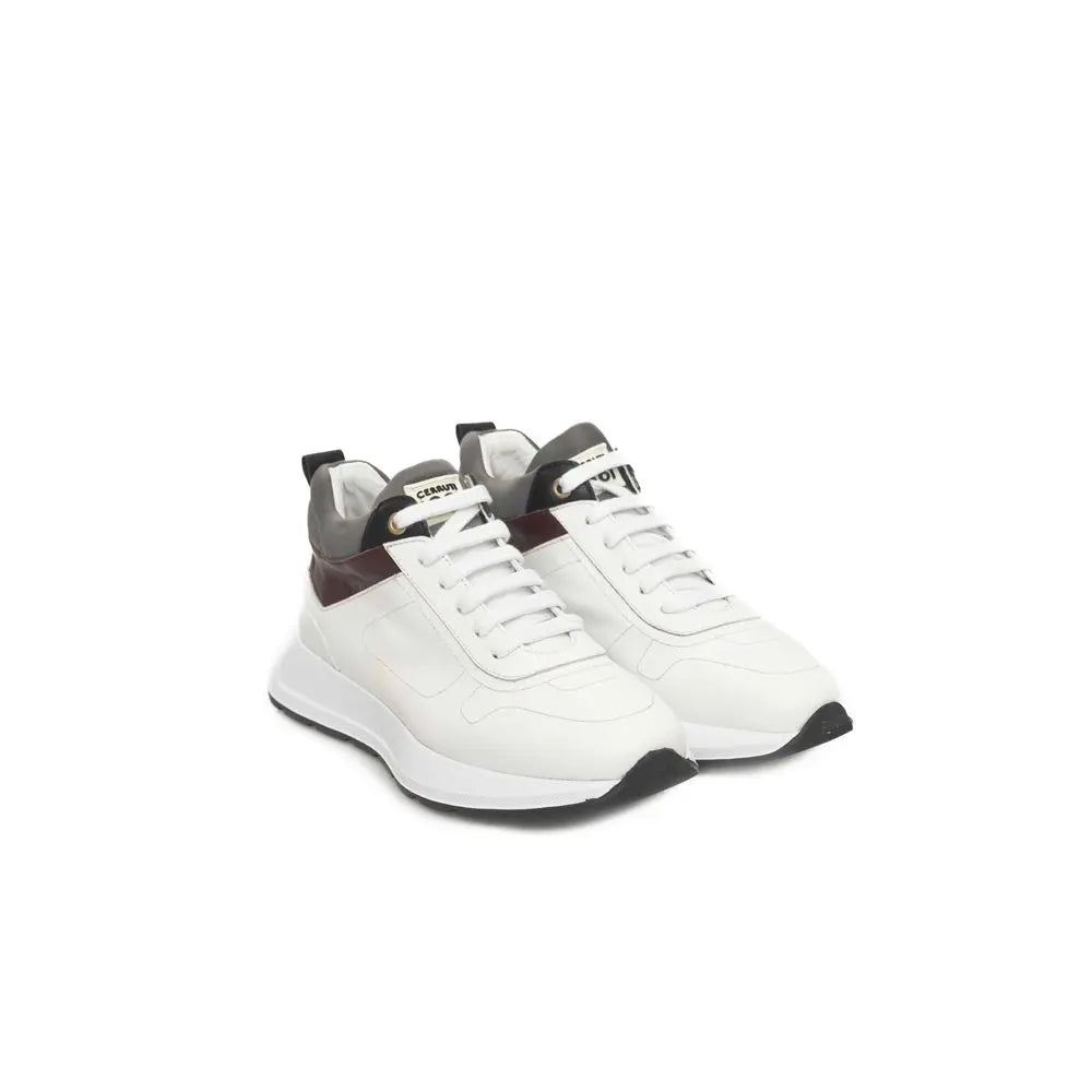 White Cowhide Sneaker Cerruti 1881