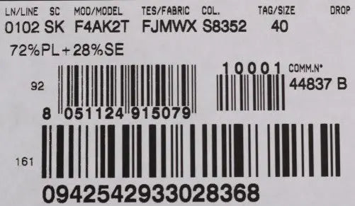 Multicolor jacquard midi pencil skirt with blue, gold, and black checkered pattern and high waist.