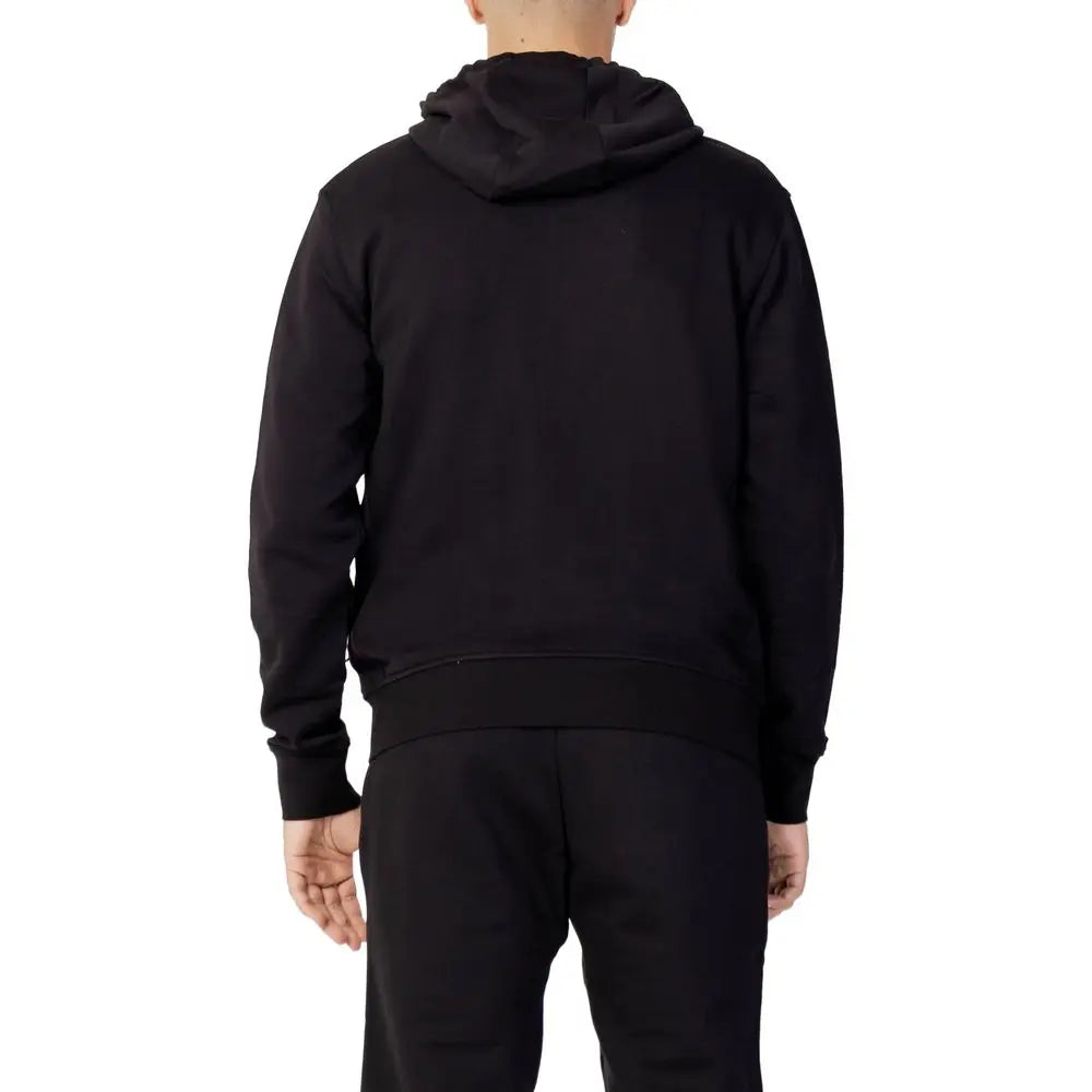 Black Cotton Hoodie Armani Exchange
