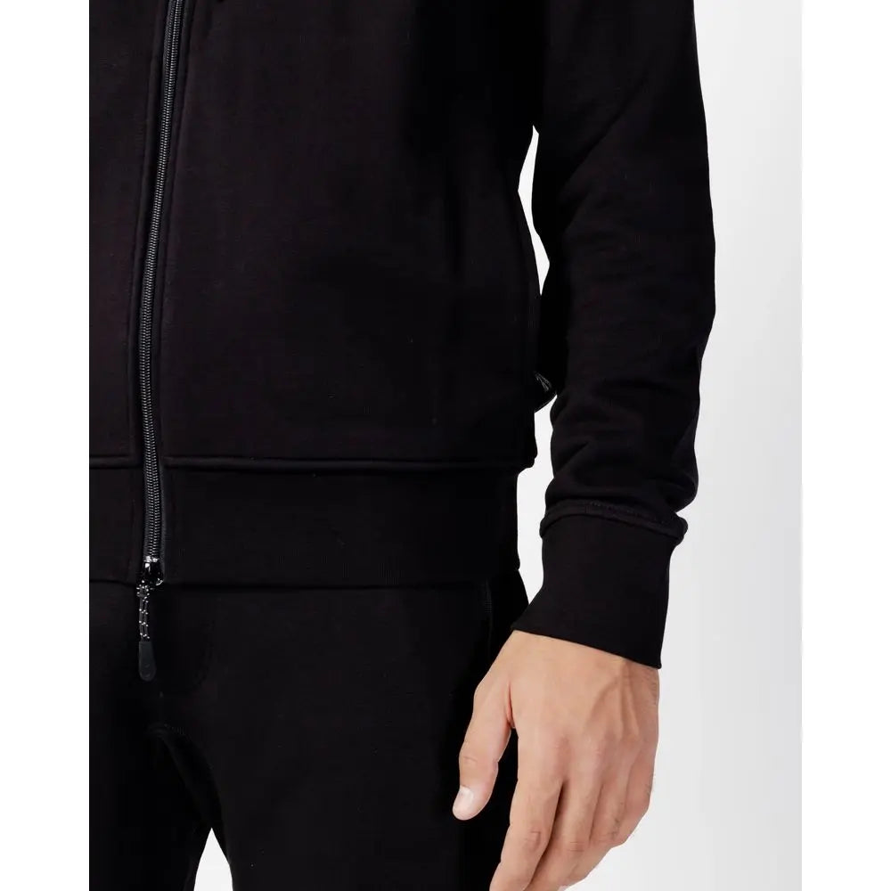 Black Cotton Hoodie Armani Exchange