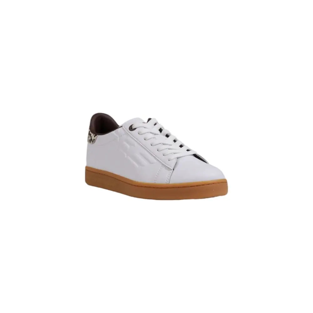 Beige Leather Low Top Sneakers EA7 Emporio Armani
