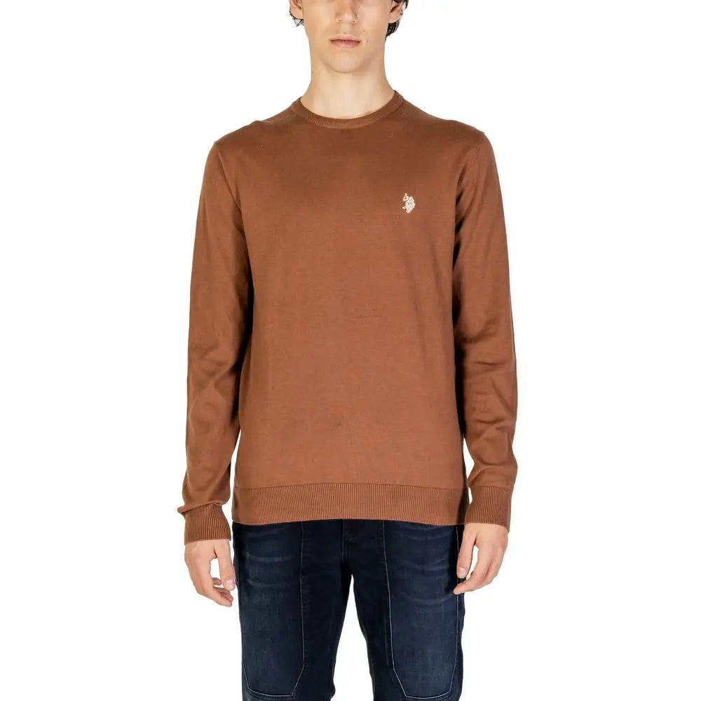 Beige Cotton Sweatshirt U.S. POLO ASSN.