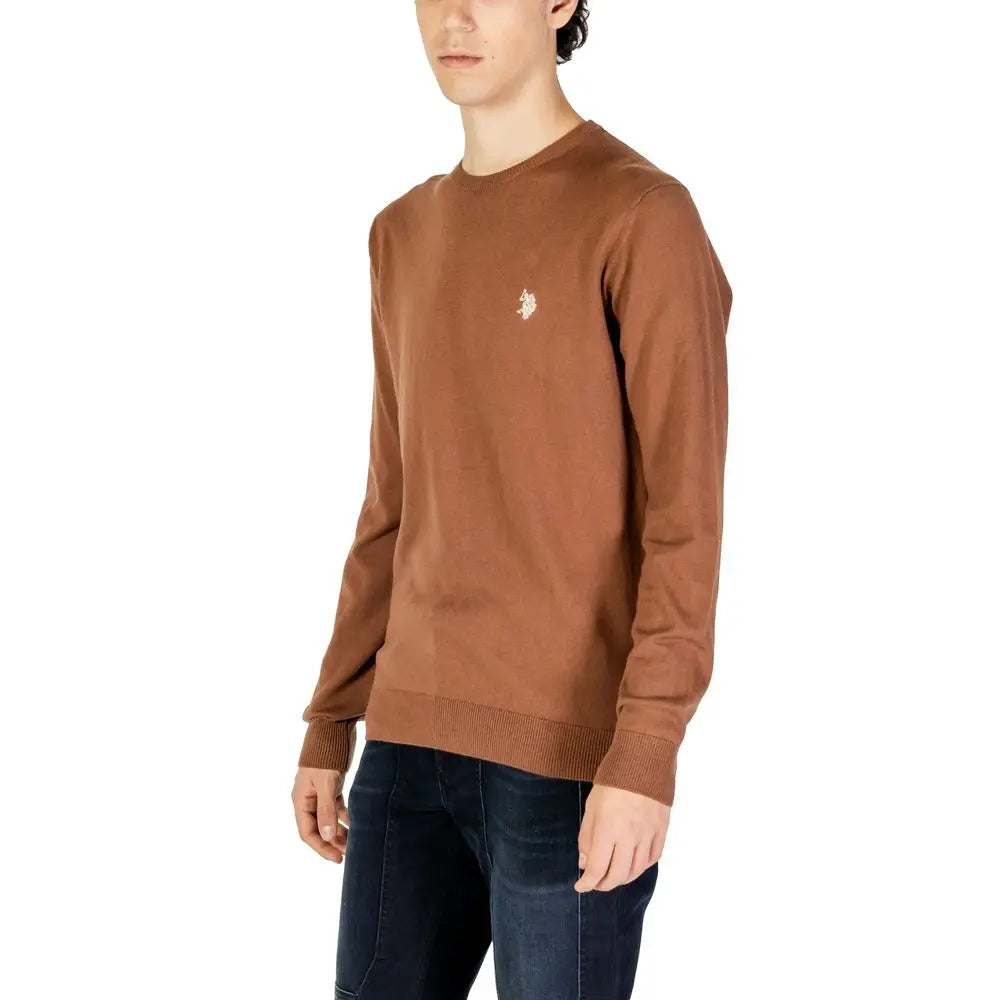 Beige Cotton Sweatshirt U.S. POLO ASSN.