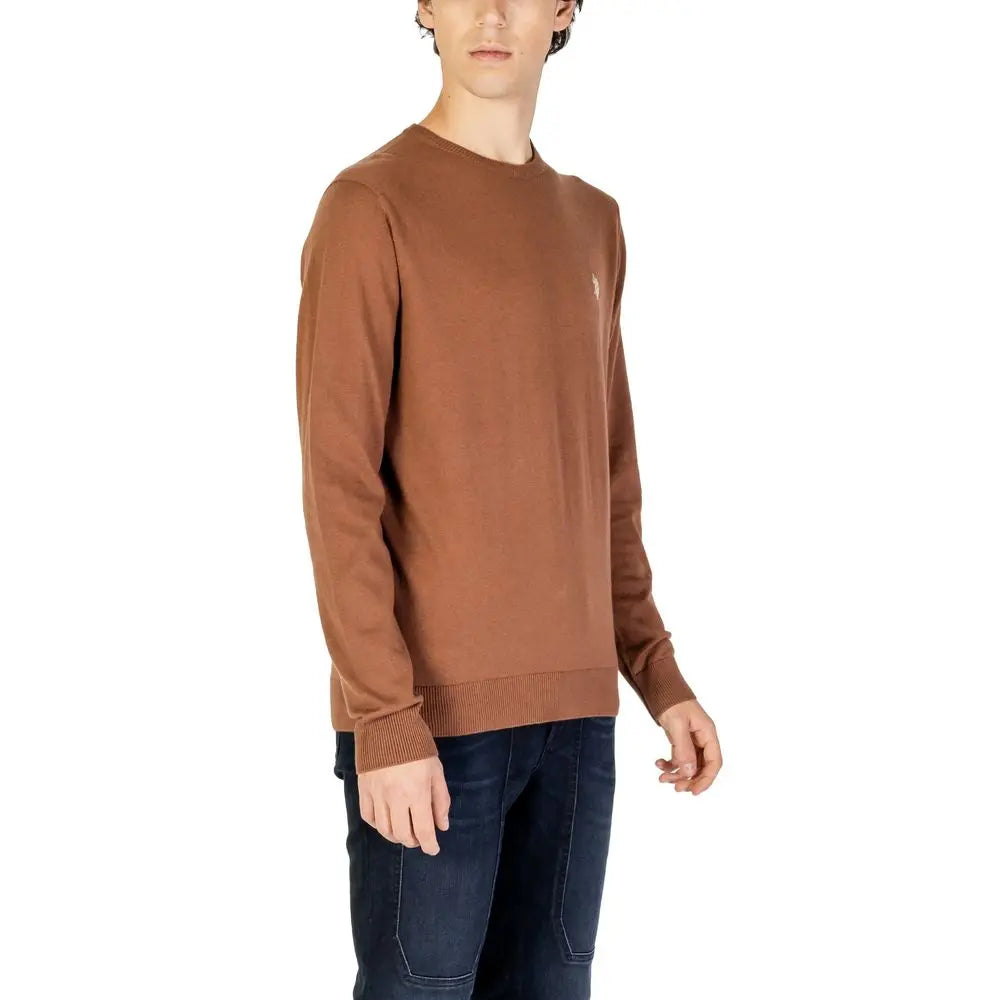 Beige Cotton Sweatshirt U.S. POLO ASSN.