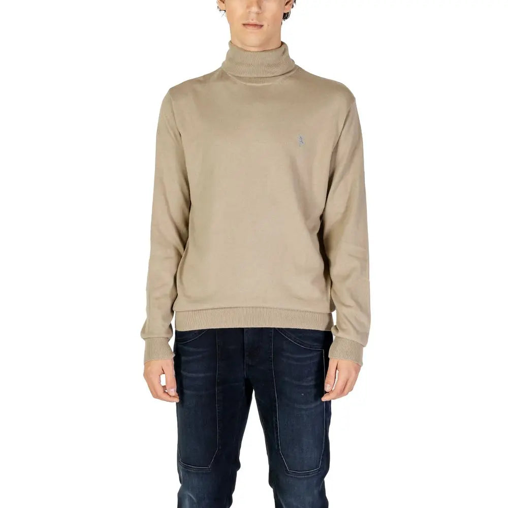 Beige Cotton Turtleneck U.S. POLO ASSN.