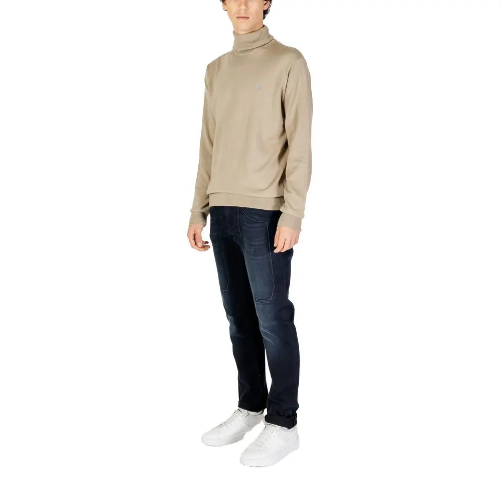 Beige Cotton Turtleneck U.S. POLO ASSN.