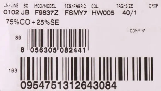 White crewneck sweater with green tropical leaves and a large sequin pineapple embellishment on front.