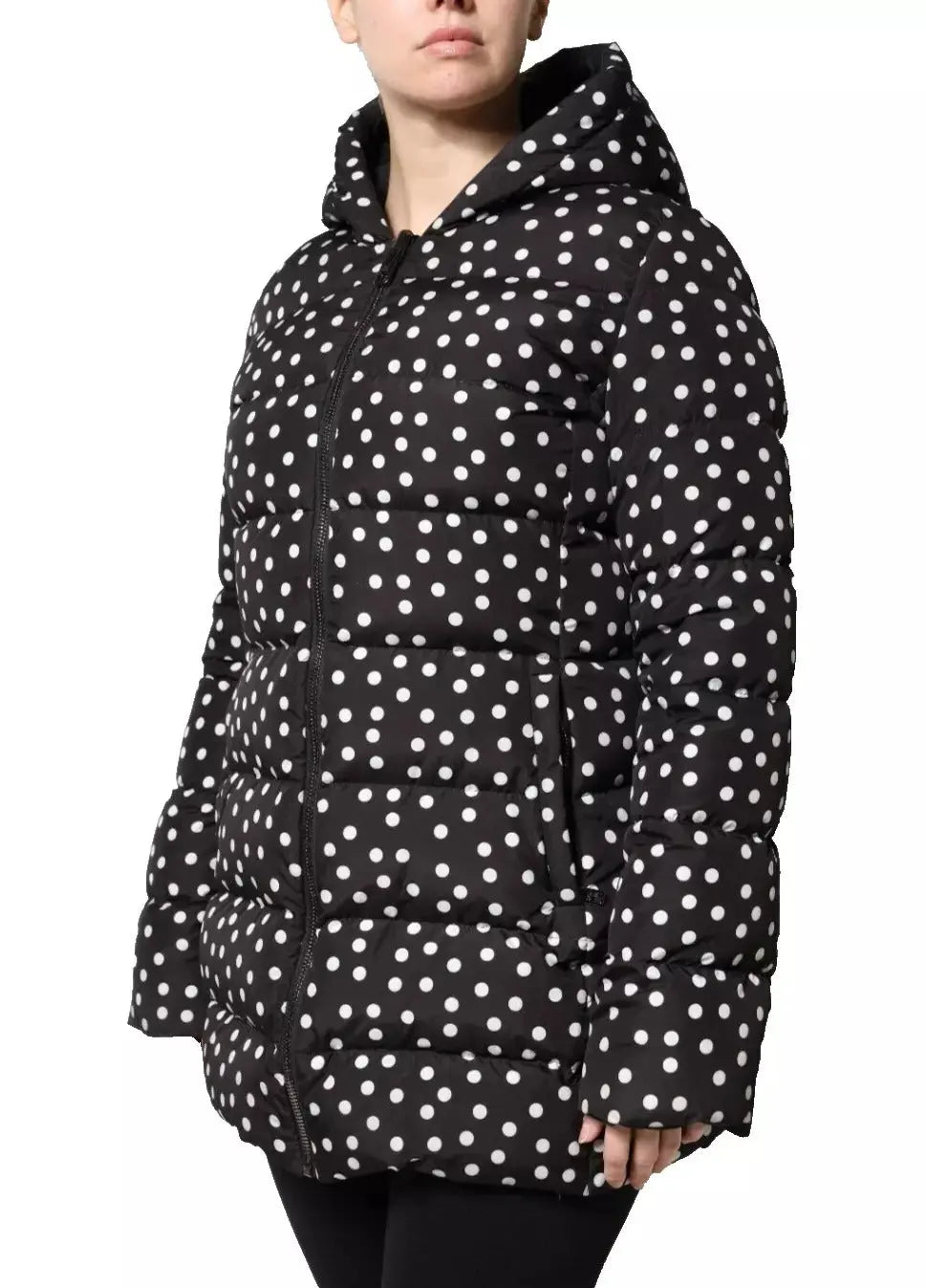 Black Polyester Hooded Reversible Jacket Dolce & Gabbana