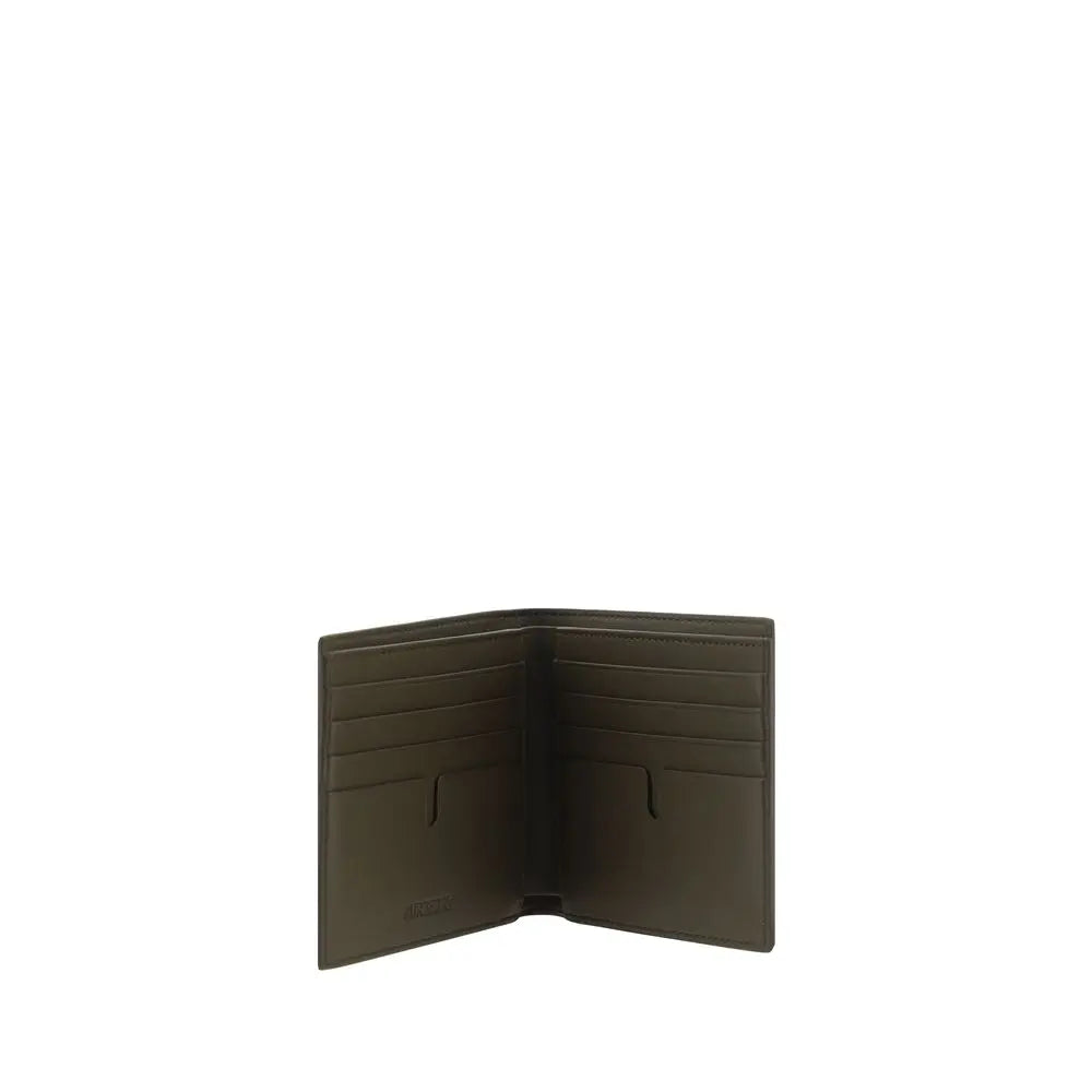 Beige Calf Leather Bos Taurus Wallet Burberry