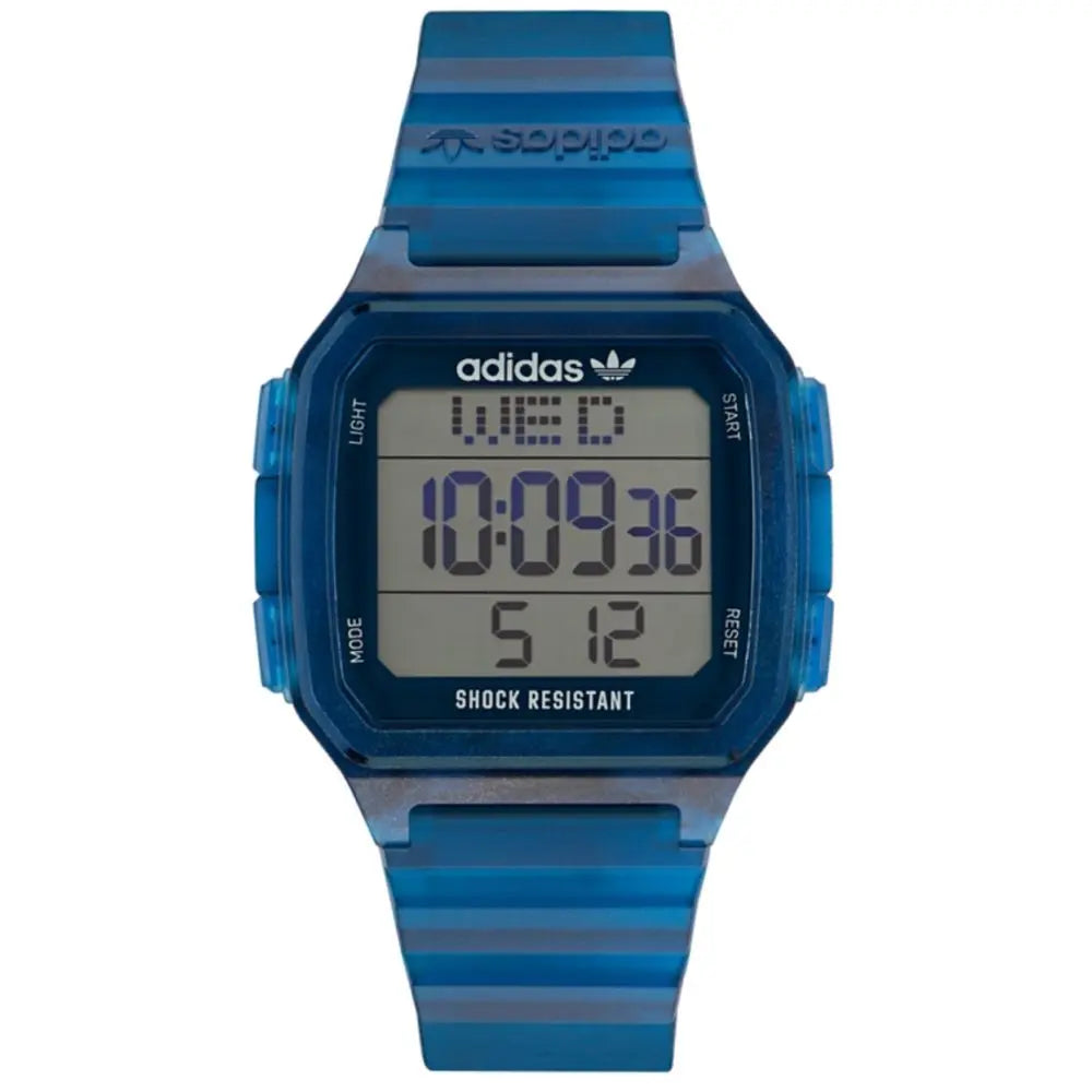 Blue Resin Digital Watch Adidas