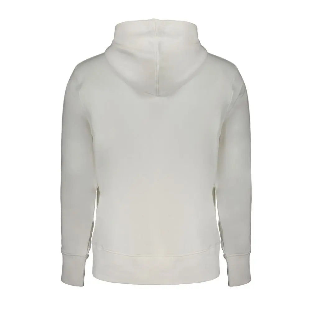 White Cotton Men Sweater Calvin Klein