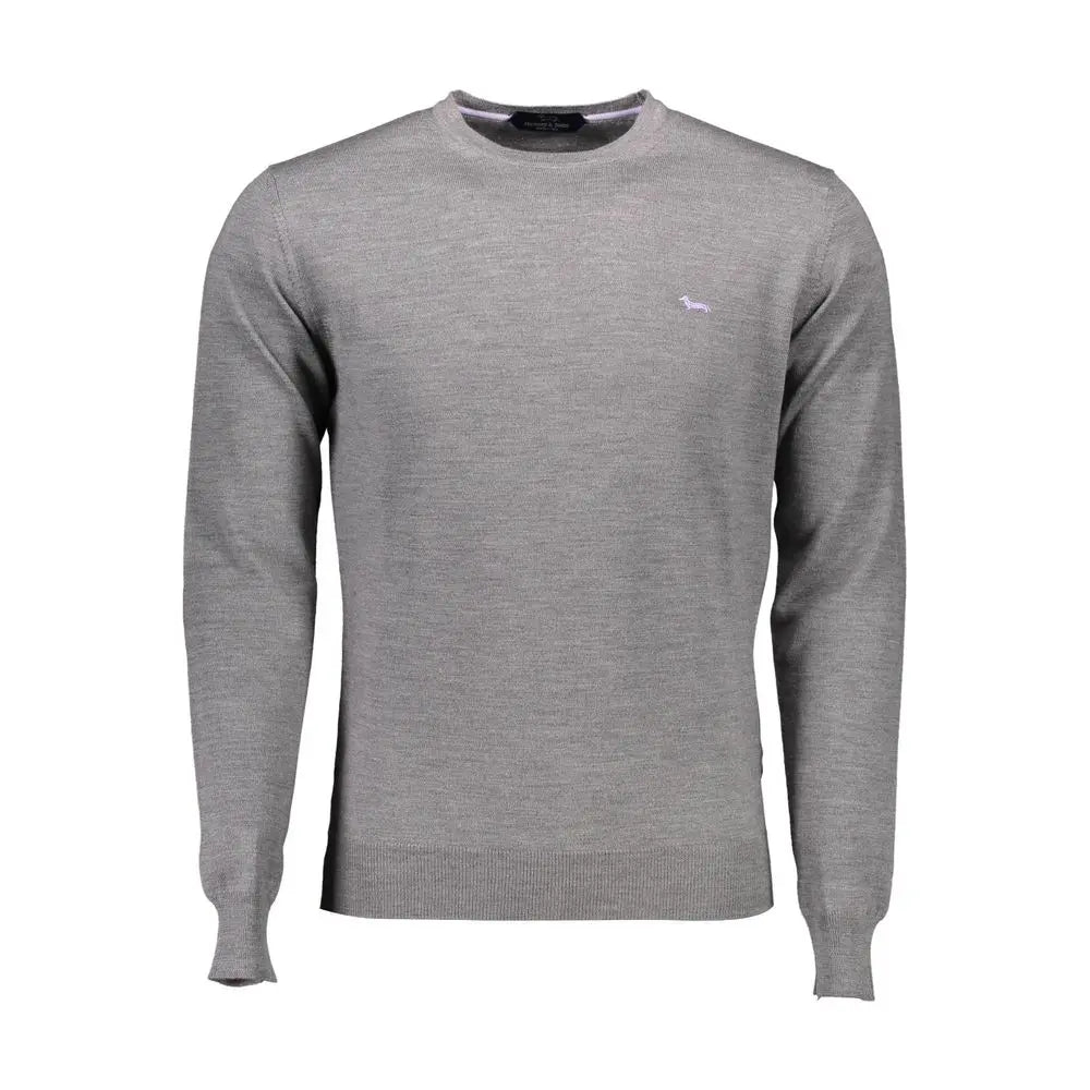 Gray Wool Men Sweater Harmont & Blaine