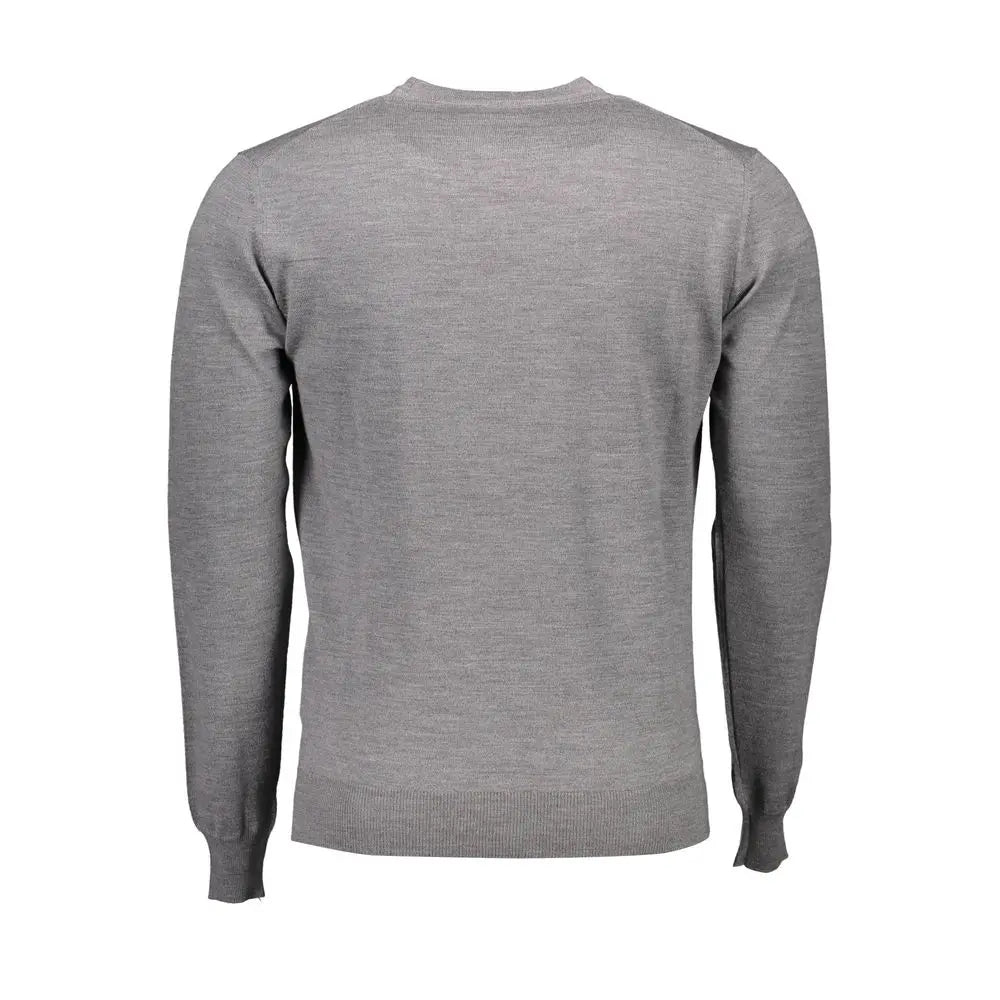 Gray Wool Men Sweater Harmont & Blaine