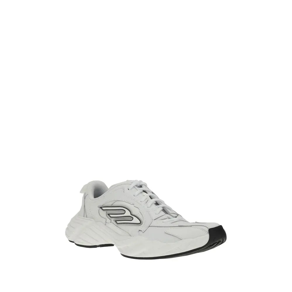 White Calf Leather Bos Taurus Athletic Sneakers Balenciaga