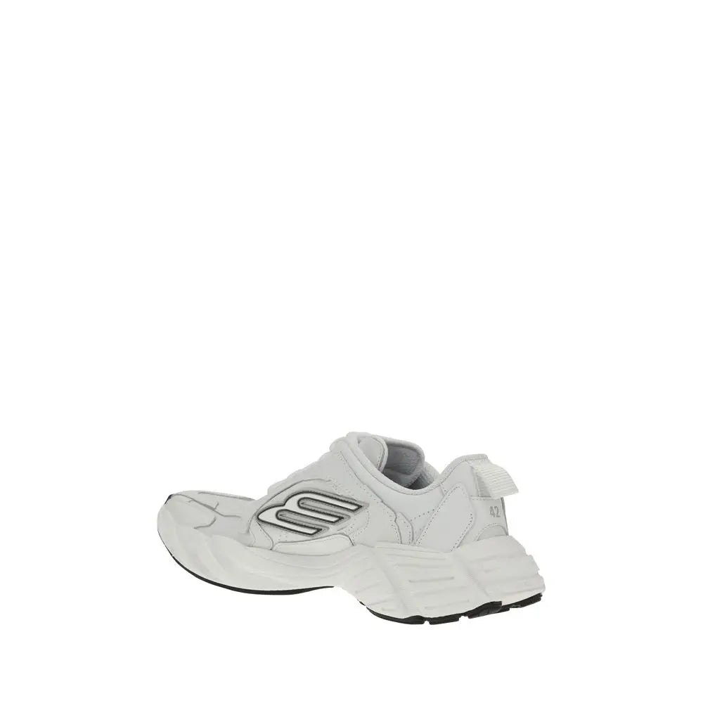 White Calf Leather Bos Taurus Athletic Sneakers Balenciaga