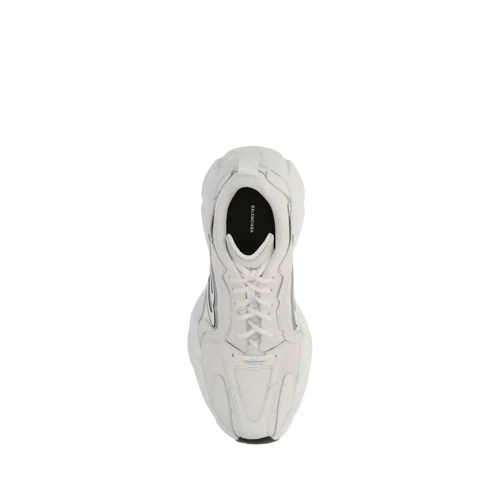 White Calf Leather Bos Taurus Athletic Sneakers Balenciaga