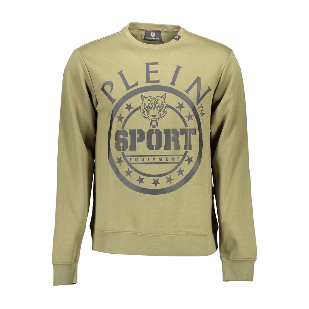 "Green Cotton Men Sweater" Plein Sport