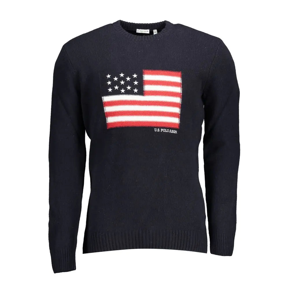 Blue Wool Men Sweater U.S. POLO ASSN.