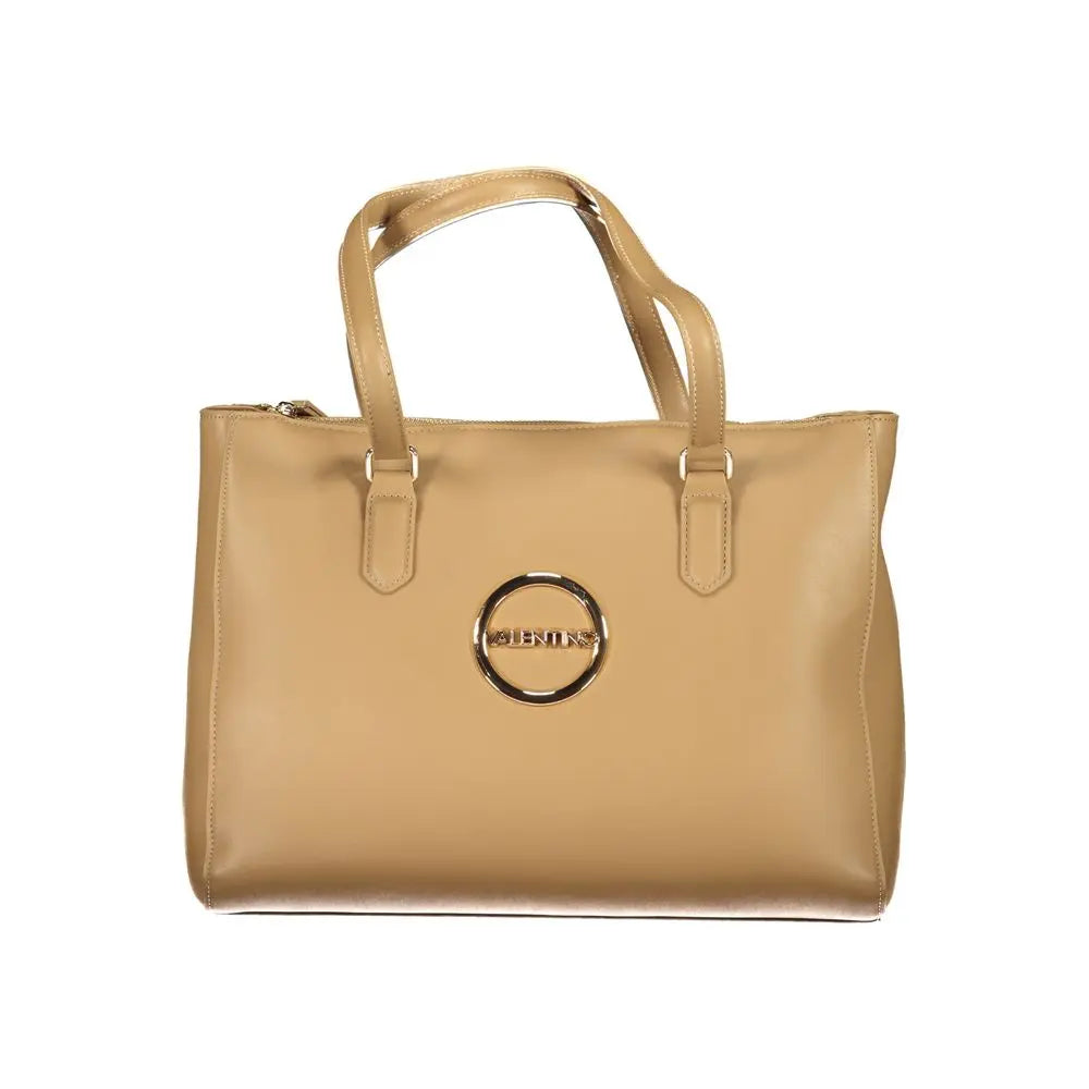 Beige Polyethylene Women Handbag Mario Valentino