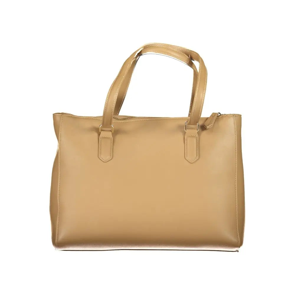 Beige Polyethylene Women Handbag Mario Valentino